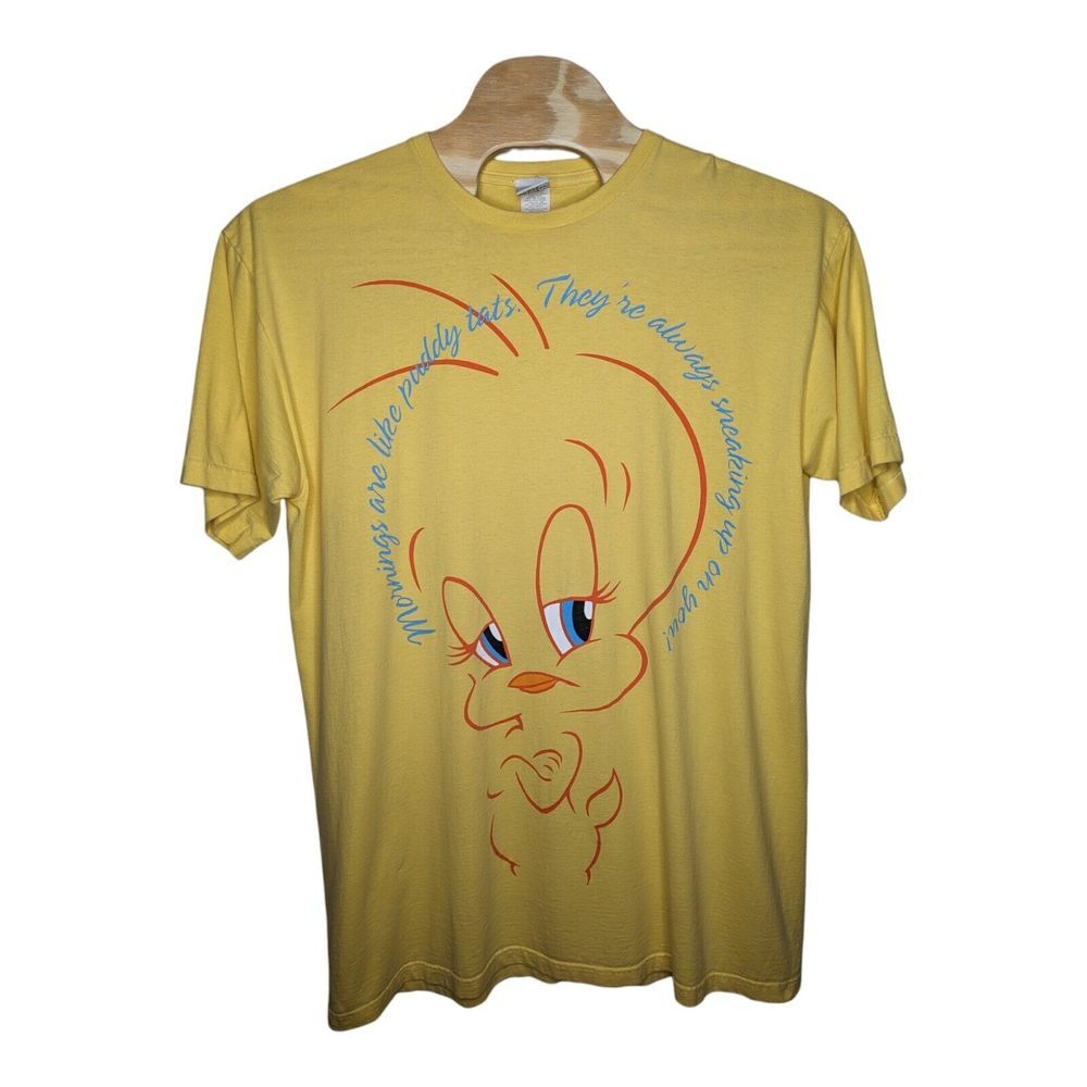 Vintage Tweety Bird‎ Extra Long Shirt One Size Fits Most Six Flags Parks 2000